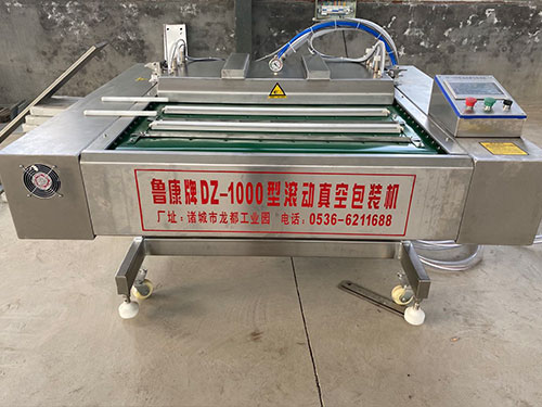 全自动多功能海鲜水产链条真空包装机